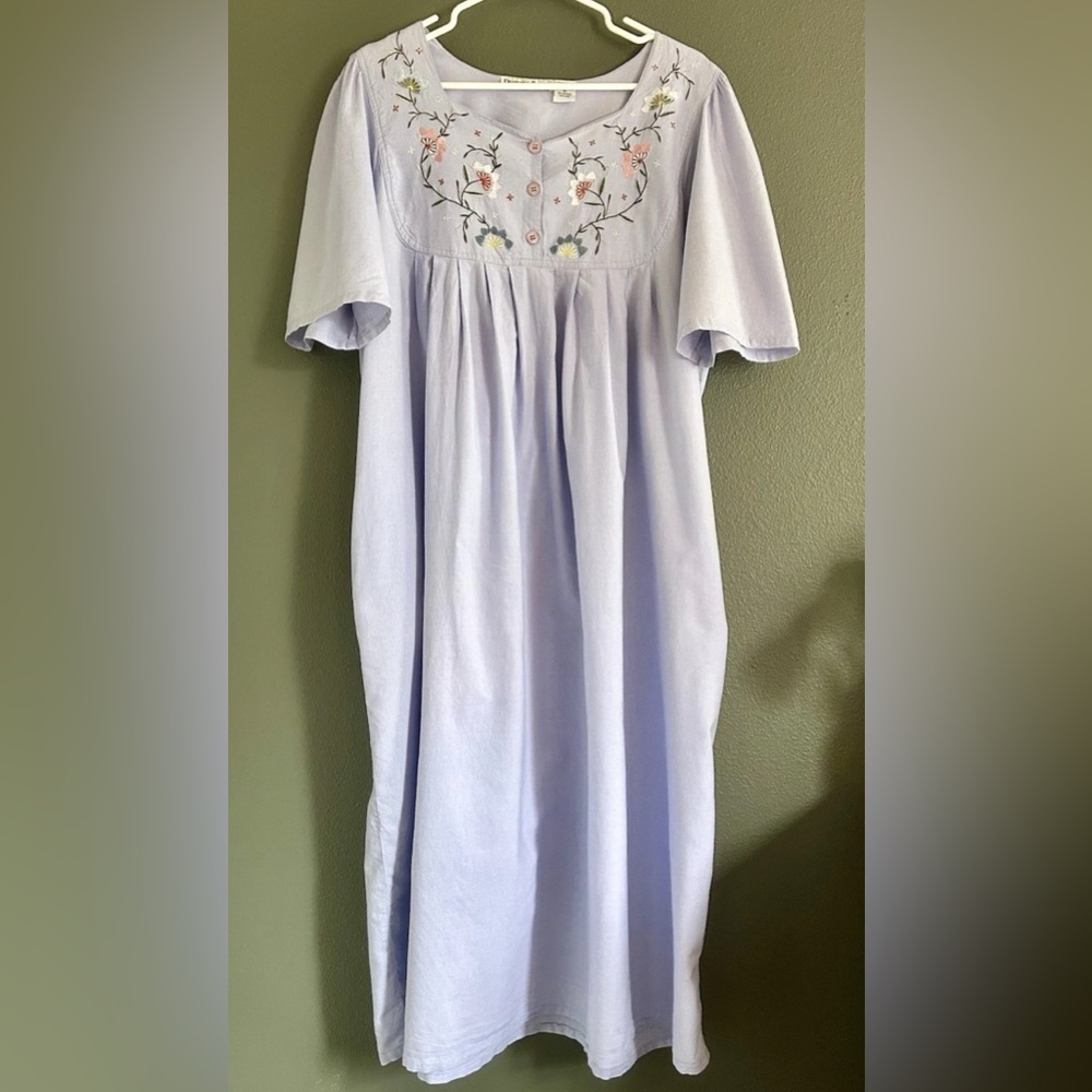 Vintage Draper's and Damon's Cotton
House Dress / Kaftan XL
